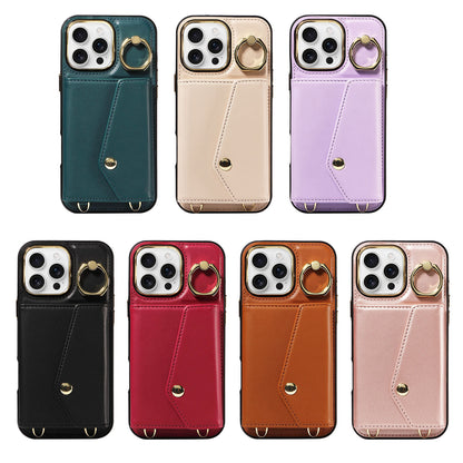 Suitable for iphone 16 Pro accordion mobile phone leather protective case